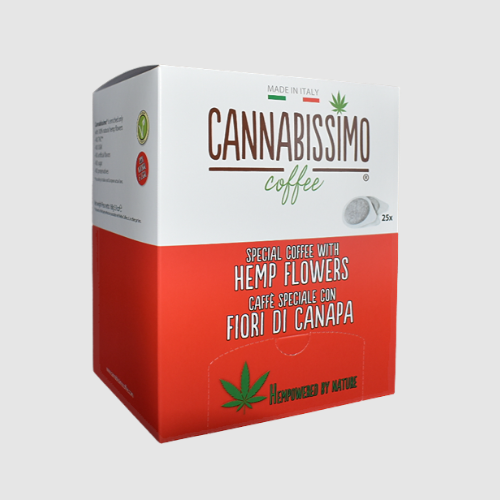 Modest Cannabissimo Coffee Pods with Hemp Flowers