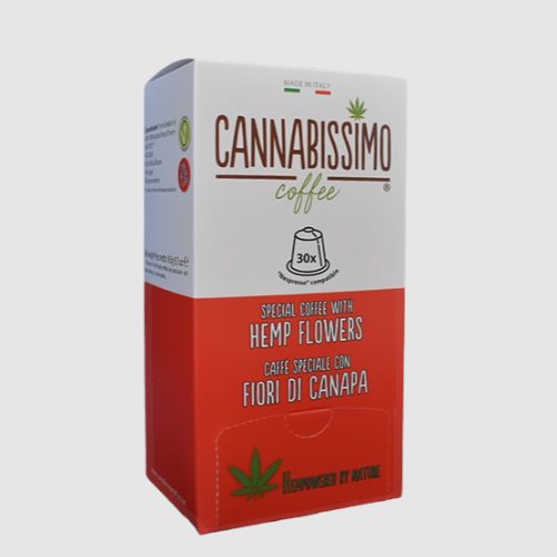 Cápsulas Cannabissimo con flores de cáñamo (compatibles con Nespresso®)